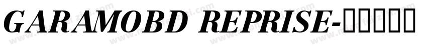 GARAMOBD REPRISE字体转换